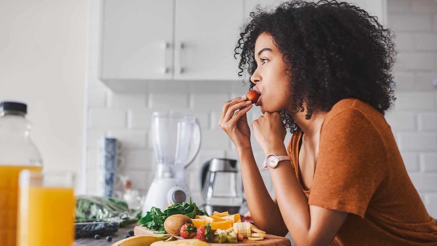 woman eating