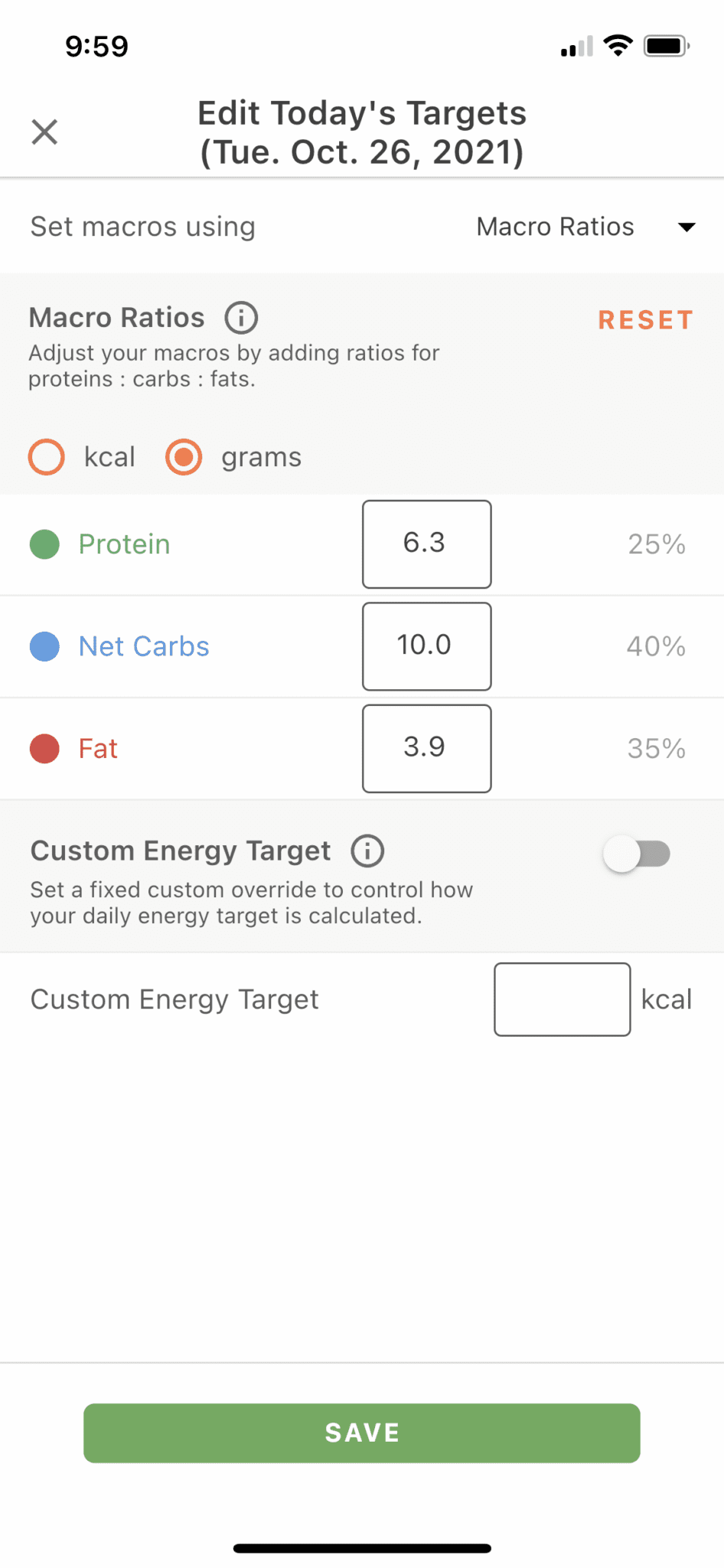 target scheduler